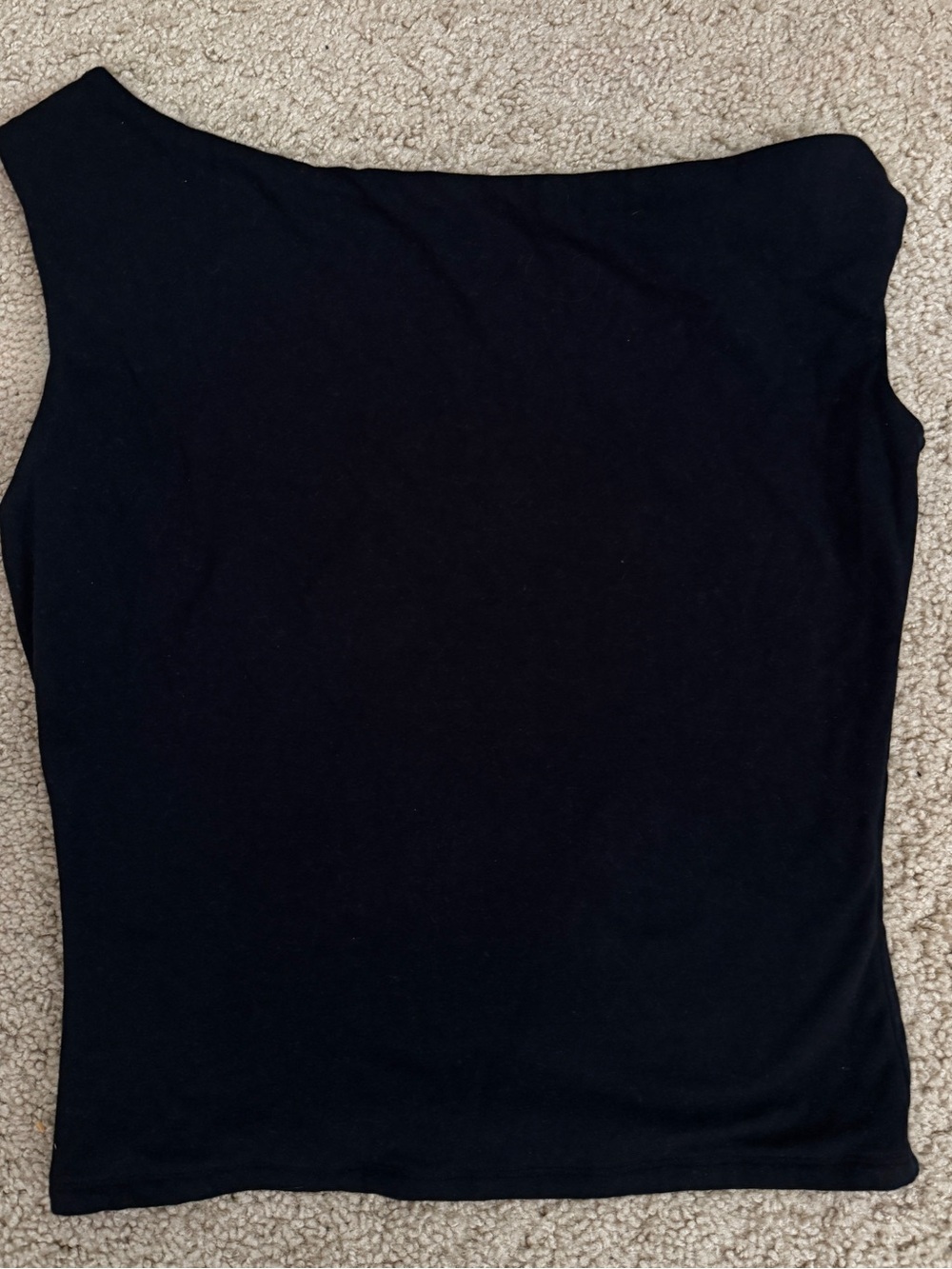 Hollister Black One-Shoulder Tank Top